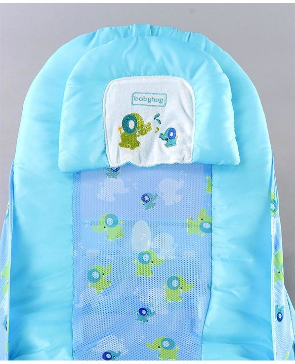 Babyhug Deluxe XL Baby Bather Animal Print - Blue