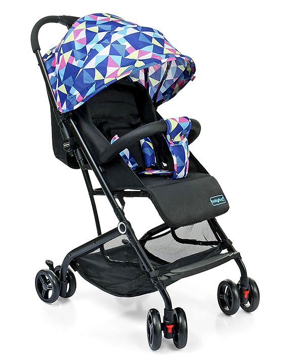 Babyhug Opera Travel System - Black Pink Blue