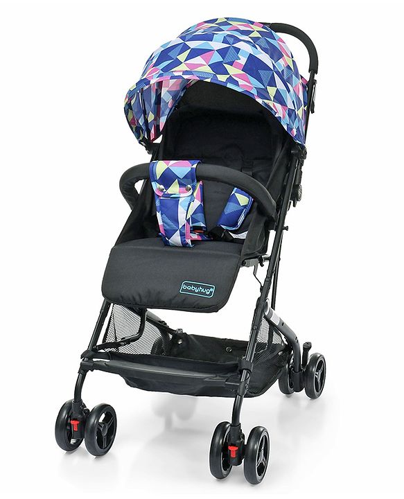 Babyhug Opera Travel System - Black Pink Blue