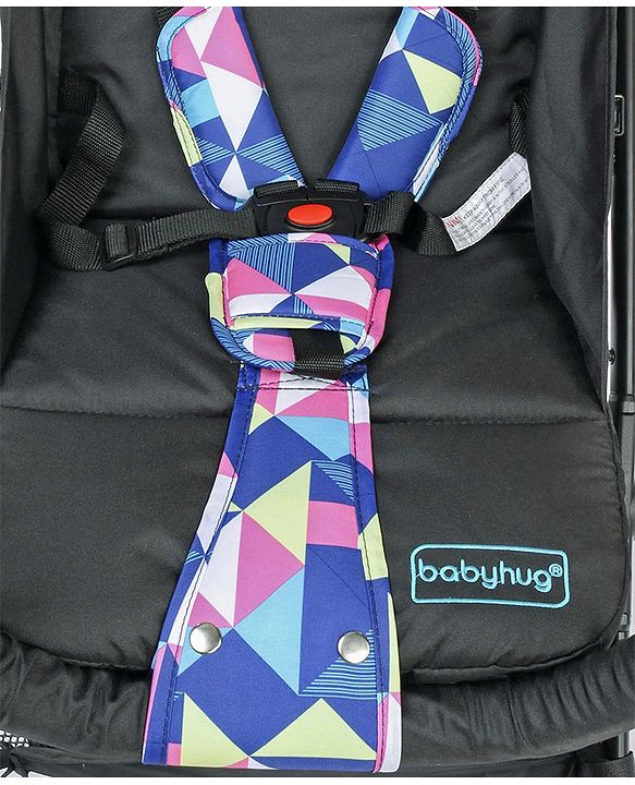 Babyhug Opera Travel System - Black Pink Blue