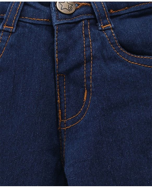 Babyhug Full Length Jeans - Dark Blue