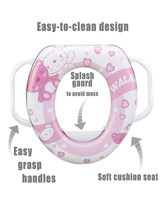 Babyhug Baby Potty Seat Heart print - Pink