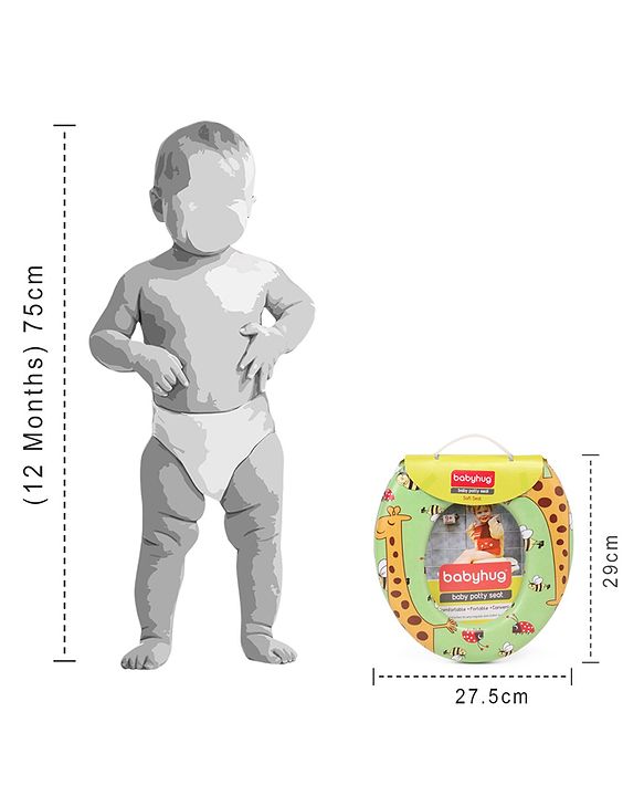 Babyhug Baby Potty Seat Animal Print - Green
