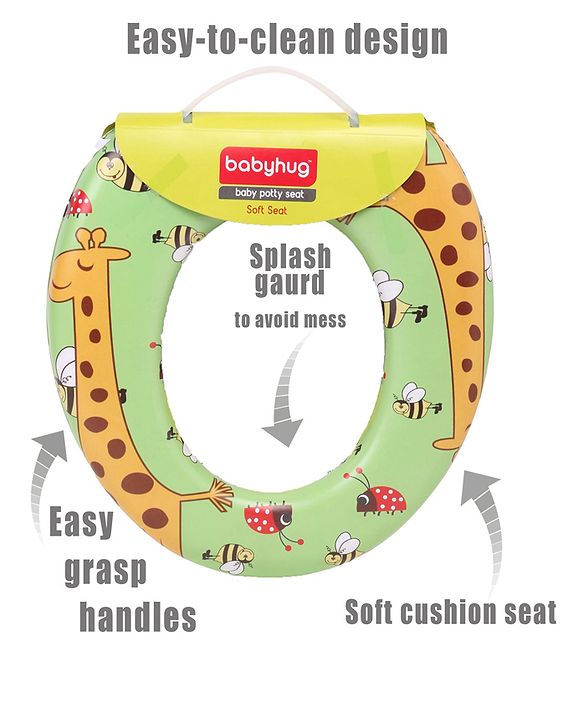 Babyhug Baby Potty Seat Animal Print - Green
