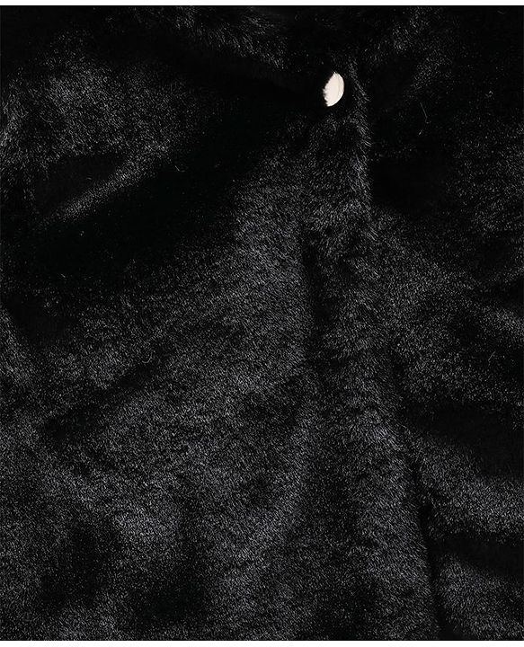 Babyhug Sleeveless Winter Wear Shrug - Black