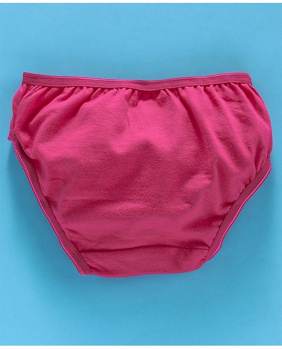 Babyhug Cotton Panties Bunny & Dots Print Pack Of 2 -Dark Pink White