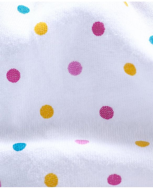 Babyhug Cotton Panties Bunny & Dots Print Pack Of 2 -Dark Pink White