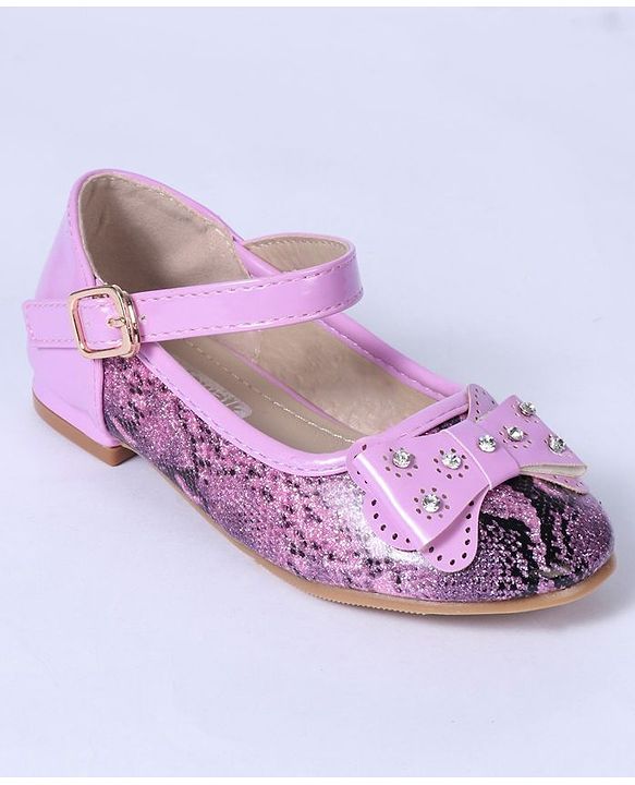Cute Walk by Babyhug Party Wear Embellished Bellies - Pink