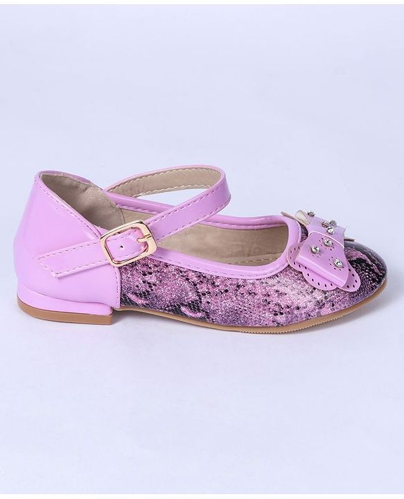 Cute Walk by Babyhug Party Wear Embellished Bellies - Pink