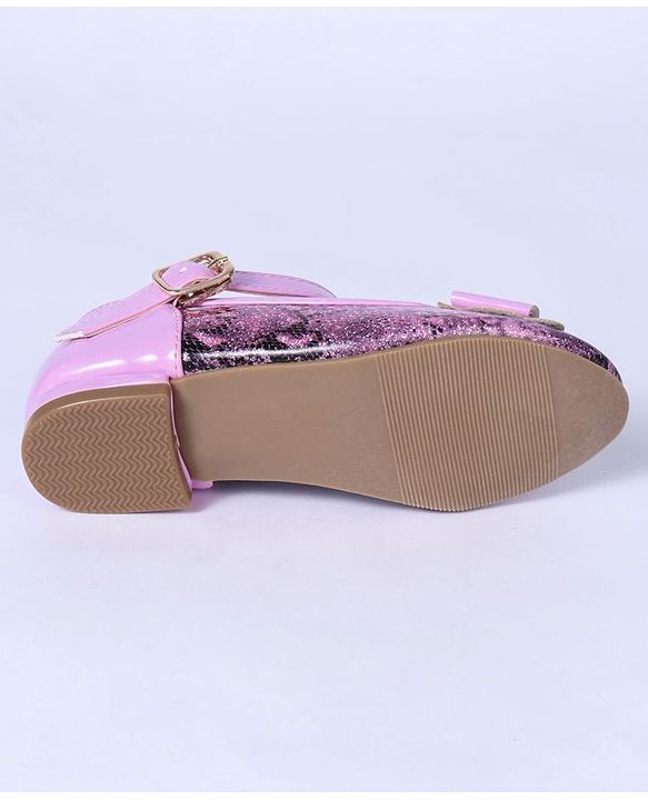 Cute Walk by Babyhug Party Wear Embellished Bellies - Pink
