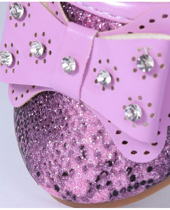 Cute Walk by Babyhug Party Wear Embellished Bellies - Pink
