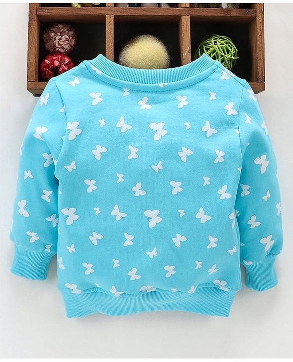 Babyhug Full Sleeves Sweatjacket - Sea Green