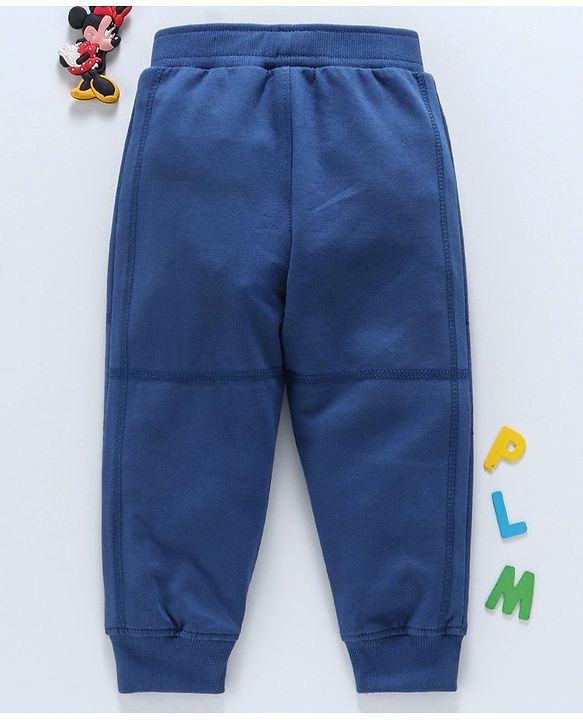 Babyhug Full Length Lounge Pant With Drawstring 2010 Patch - Navy Blue