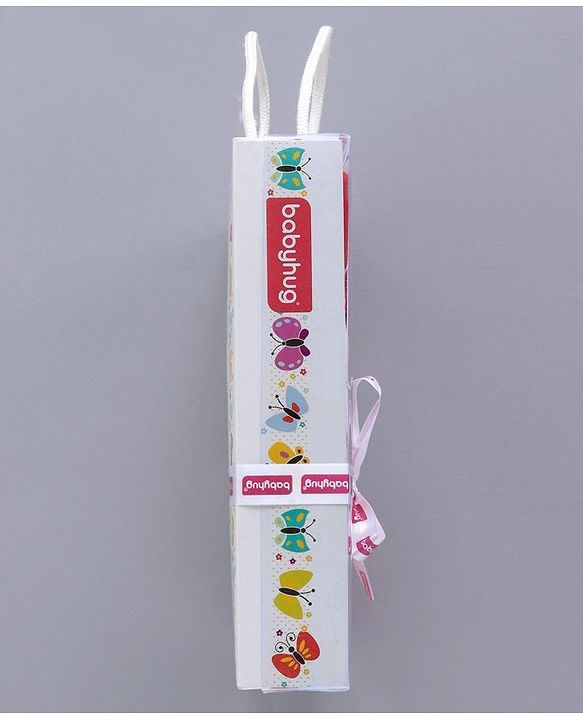 Babyhug Clothing Gift Set Bunny Print Red- 5 Pieces
