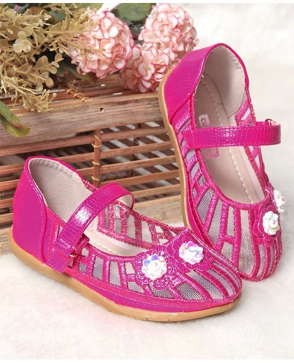 Cute Walk by Babyhug Embellished Bellies - Dark Pink