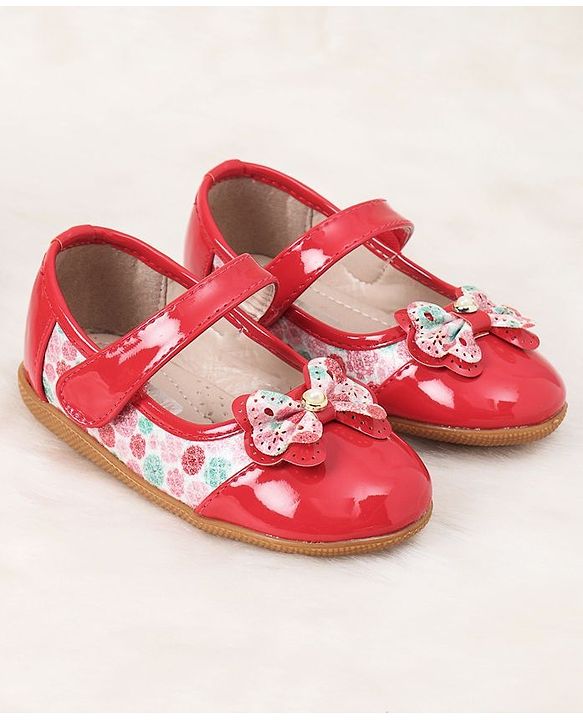 Cute Walk by Babyhug Bellies Bow With Motif - Red