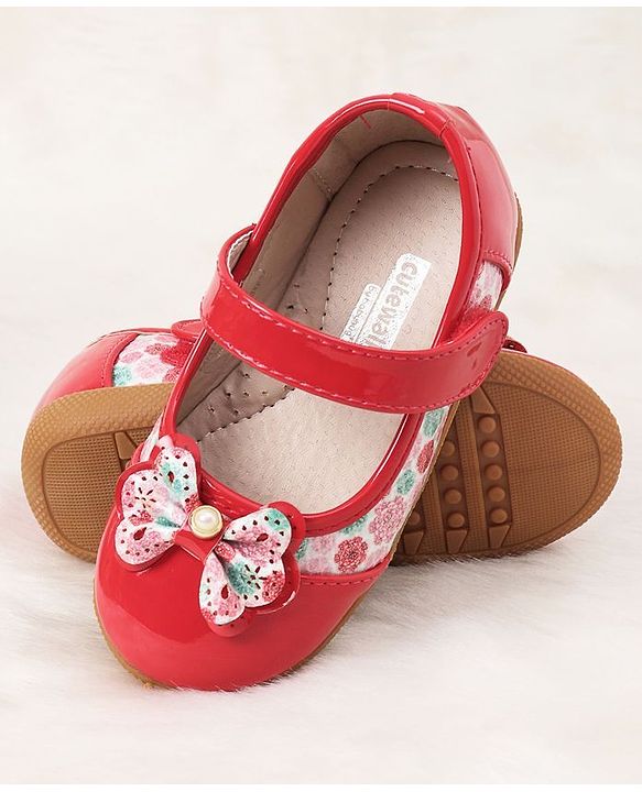 Cute Walk by Babyhug Bellies Bow With Motif - Red
