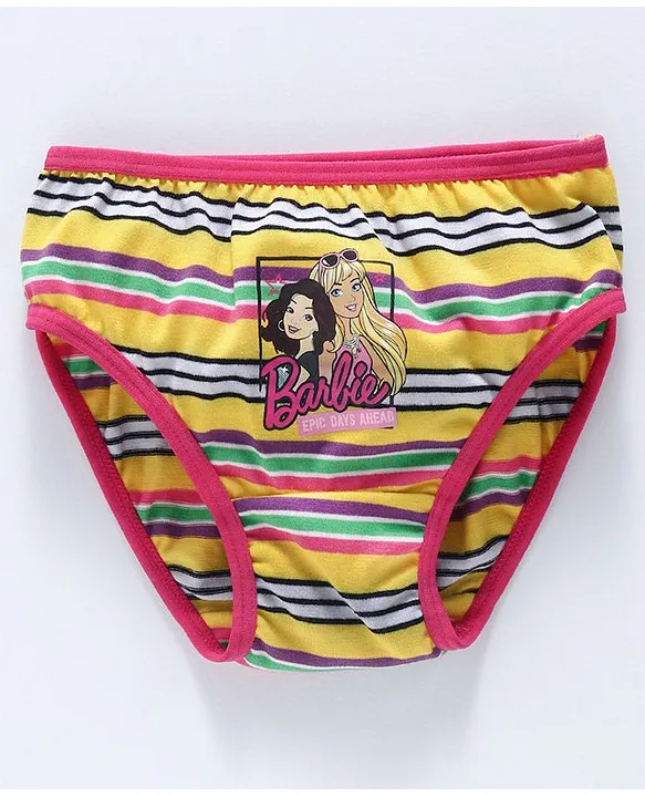 Buy Red Rose Panties Barbie Print Pack of 3 Yellow Pink Purple for Girls  (12-24Months) Online in India, Shop at  - 2795888