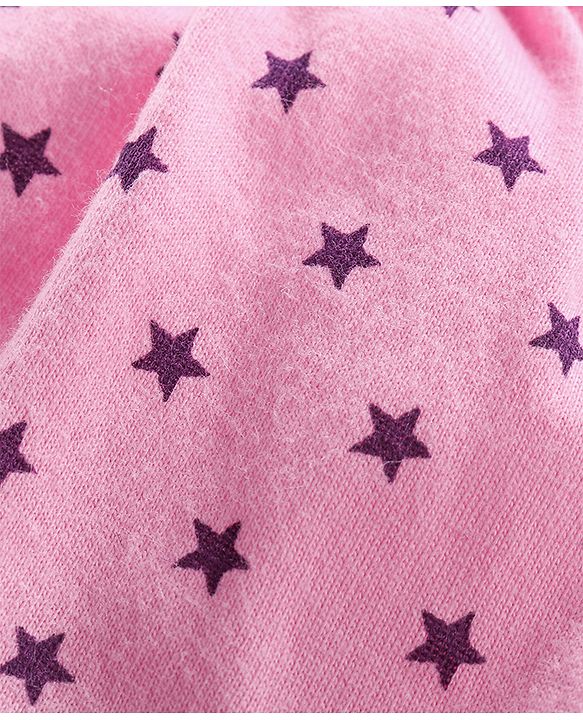 Babyhug 100% Cotton Bloomer Set of 2 Printed & Solid Color - Pink Purple