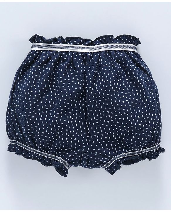 Babyhug Printed Cotton Bloomers Pack of 2 - Fuchsia Navy Blue