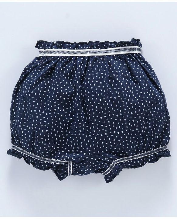 Babyhug Printed Cotton Bloomers Pack of 2 - Fuchsia Navy Blue