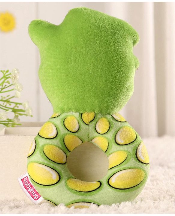 Babyhug Snake Face Rattle With Sound - Green