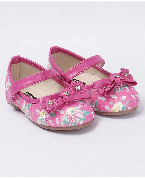 Cute Walk by Babyhug Bellies Floral & Bow Motif - Pink