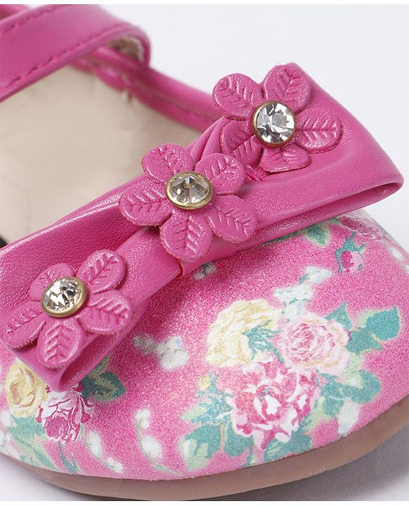 Cute Walk by Babyhug Bellies Floral & Bow Motif - Pink