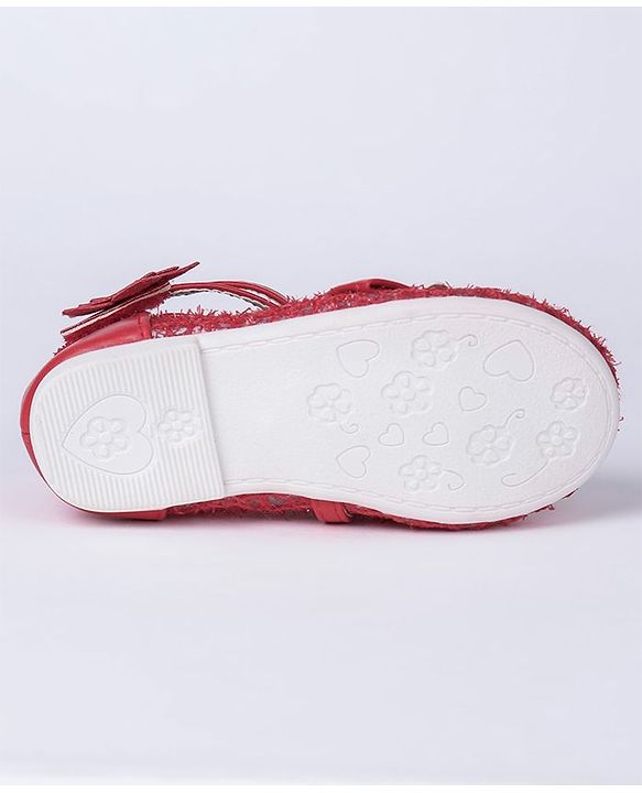 Cute Walk by Babyhug Bellies Bow Applique - Red