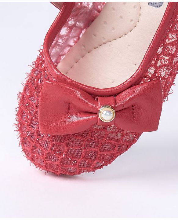 Cute Walk by Babyhug Bellies Bow Applique - Red