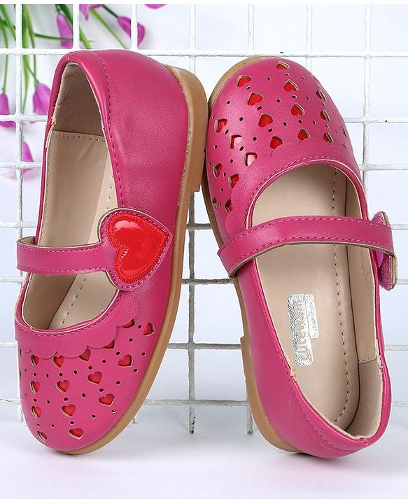 Cute Walk by Babyhug Bellies Heart Design - Dark Pink