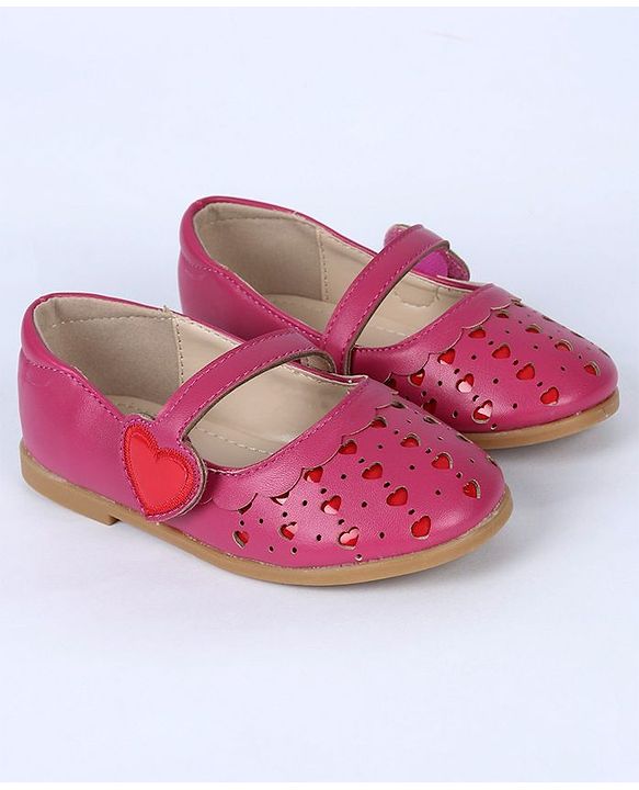 Cute Walk by Babyhug Bellies Heart Design - Dark Pink