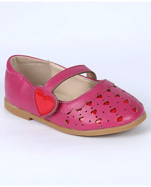 Cute Walk by Babyhug Bellies Heart Design - Dark Pink
