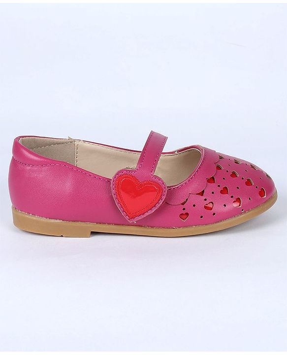 Cute Walk by Babyhug Bellies Heart Design - Dark Pink