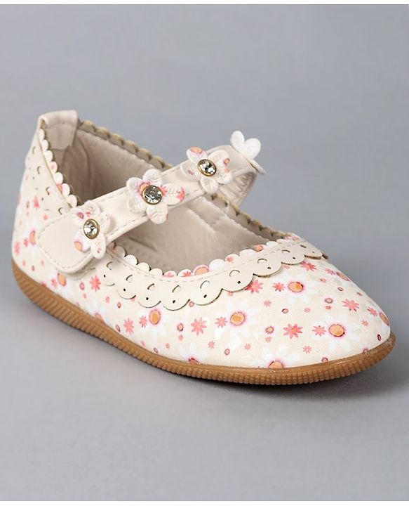 Cute Walk by Babyhug Floral Motif Bellies - Red