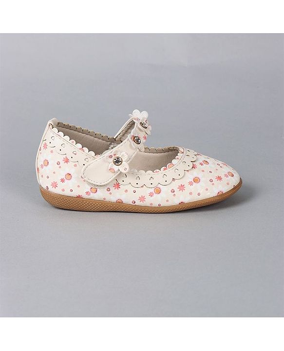 Cute Walk by Babyhug Floral Motif Bellies - Red