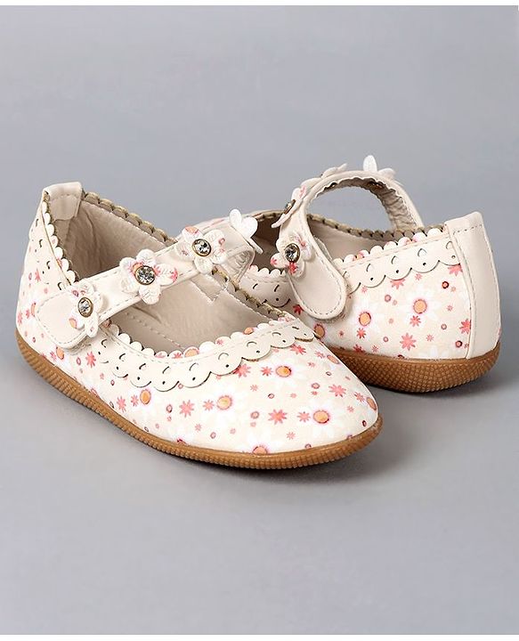 Cute Walk by Babyhug Floral Motif Bellies - Red