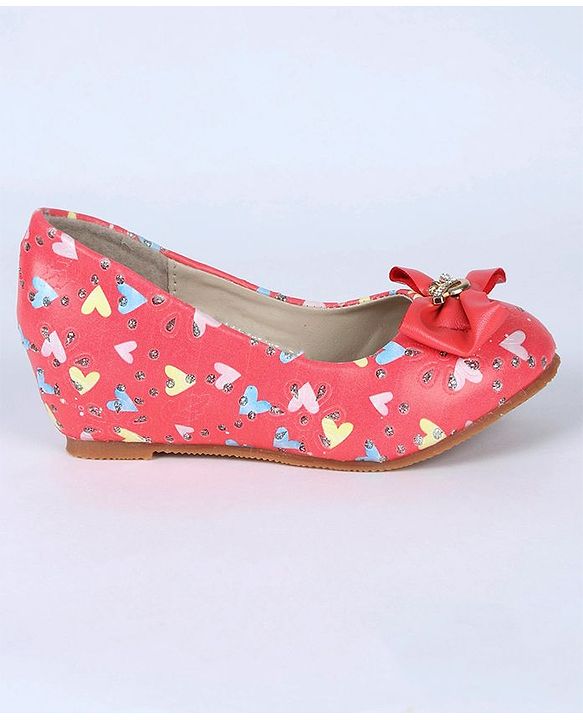Cute Walk by Babyhug Bellies Heart Print - Coral
