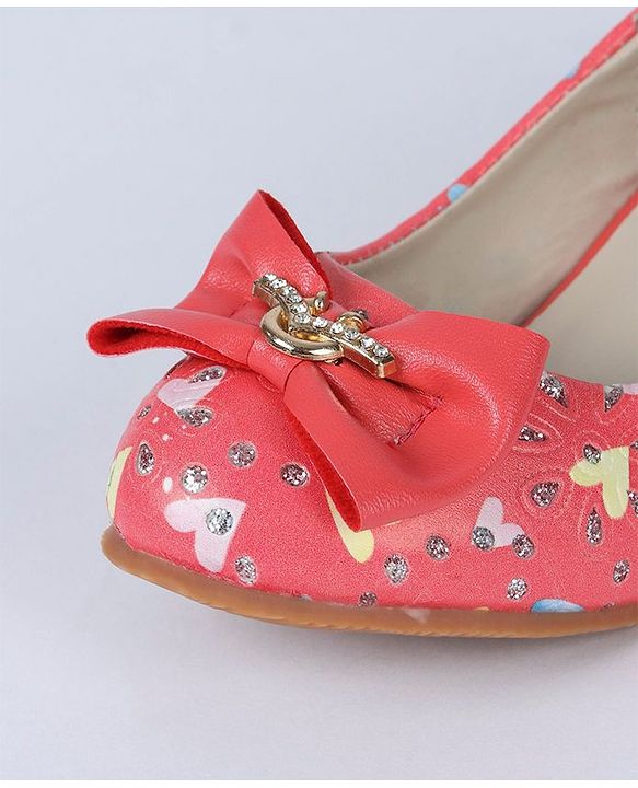 Cute Walk by Babyhug Bellies Heart Print - Coral