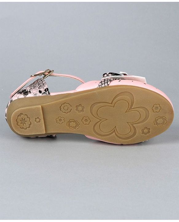 Cute Walk by Babyhug Party Wear Bellies Heart Applique - Pink
