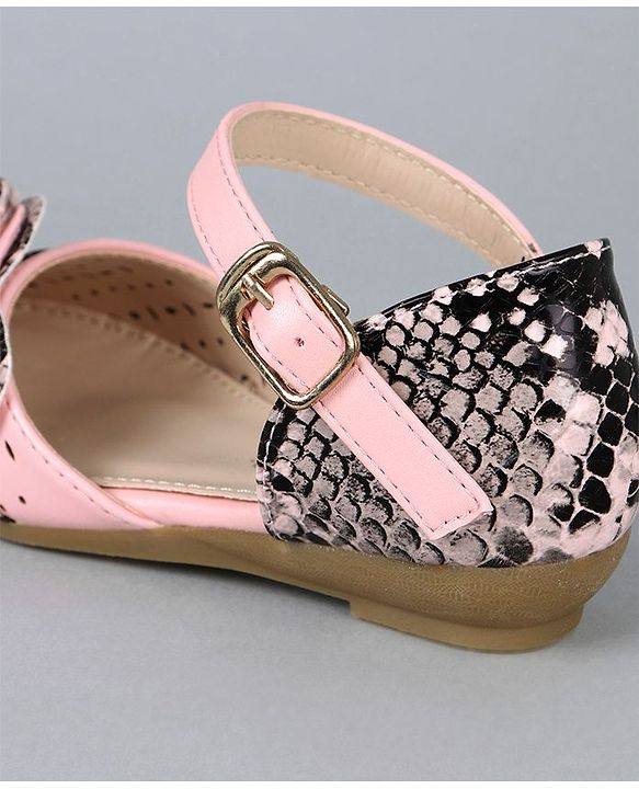 Cute Walk by Babyhug Party Wear Bellies Heart Applique - Pink