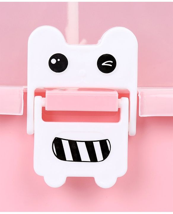Babyhug 2 in 1 Bottle Drying Rack with Storage Box - Pink (Print May Vary)