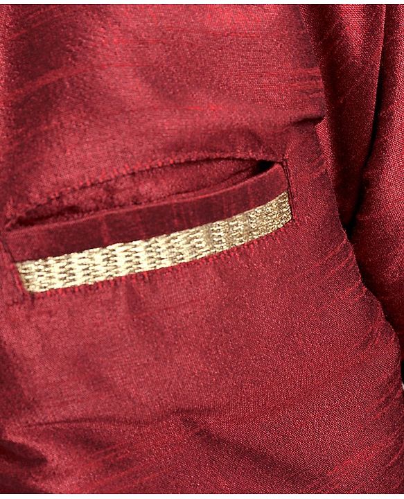 Babyhug Full Sleeves Kurta & Pyjama Set - Maroon