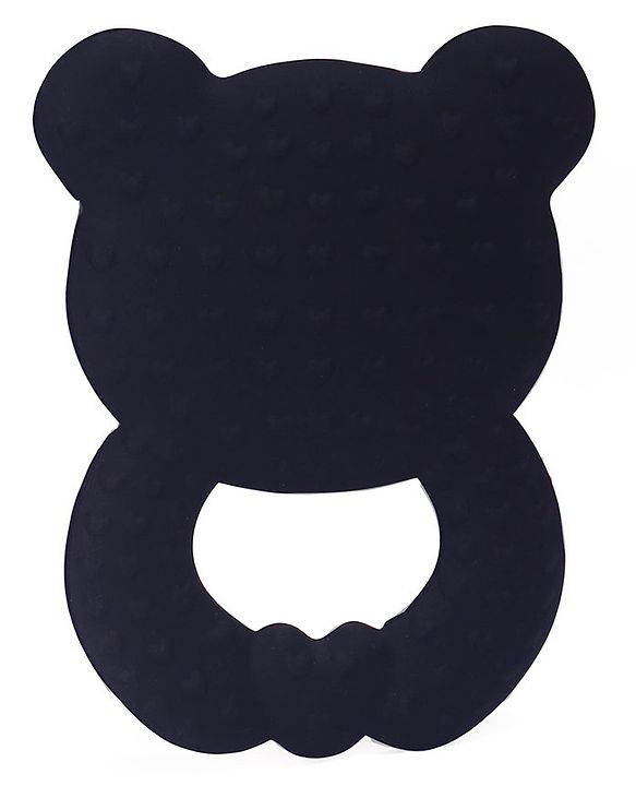 Babyhug 100% Silicone Teether Panda Print - Black & White