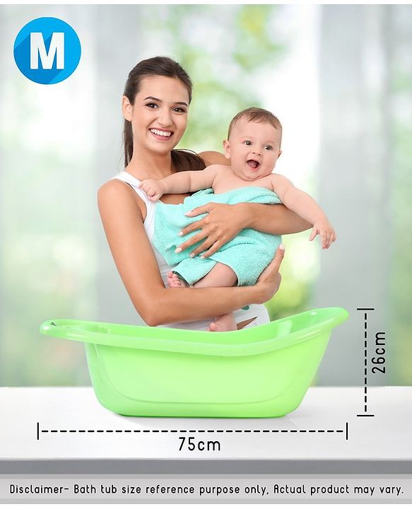 Babyhug Medium Size Bath Tub (Print May Vary) - Green