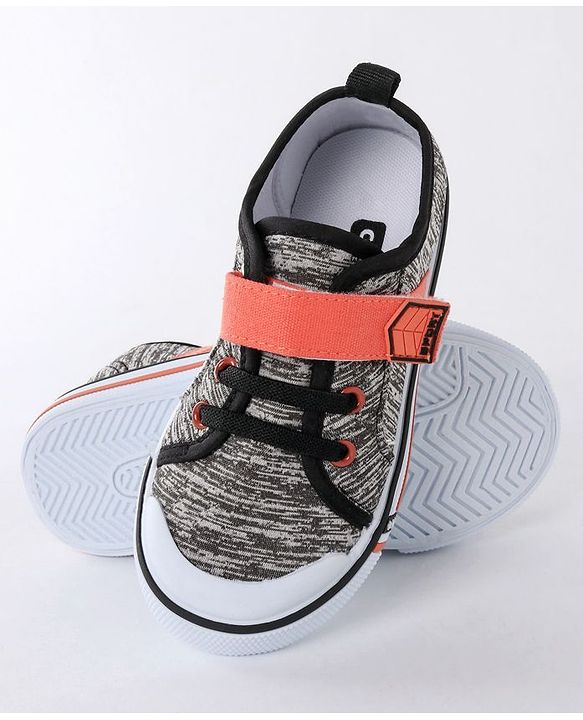 Cute Walk by Babyhug Canvas Shoes - Black - 28 Black