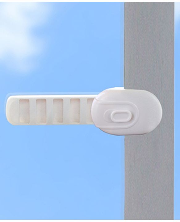 Babyhug Mirror Slide Lock - White