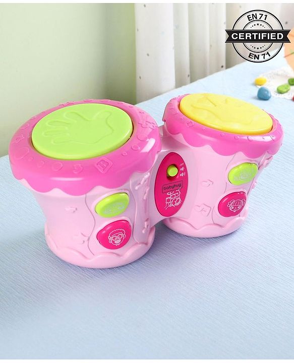 Babyhug Bongo Drum  - Pink