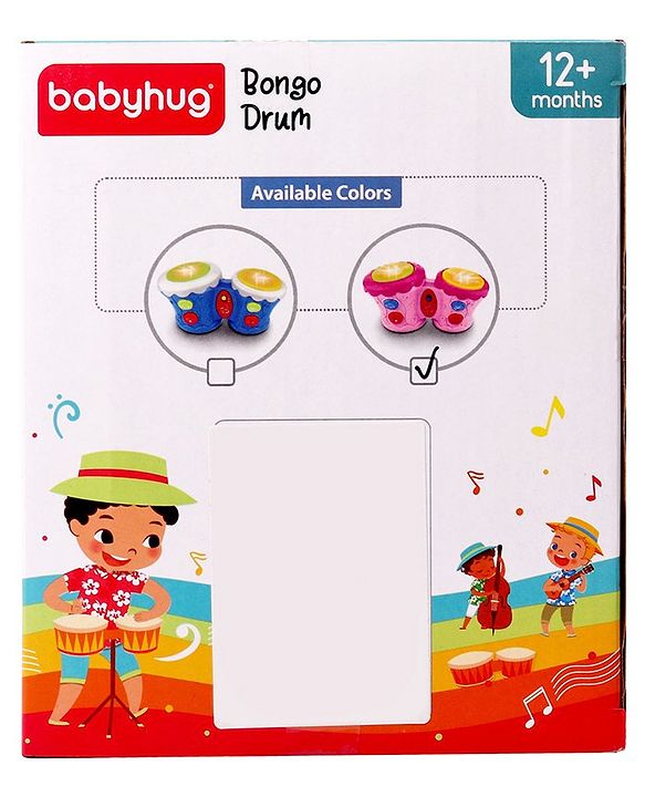 Babyhug Bongo Drum  - Pink
