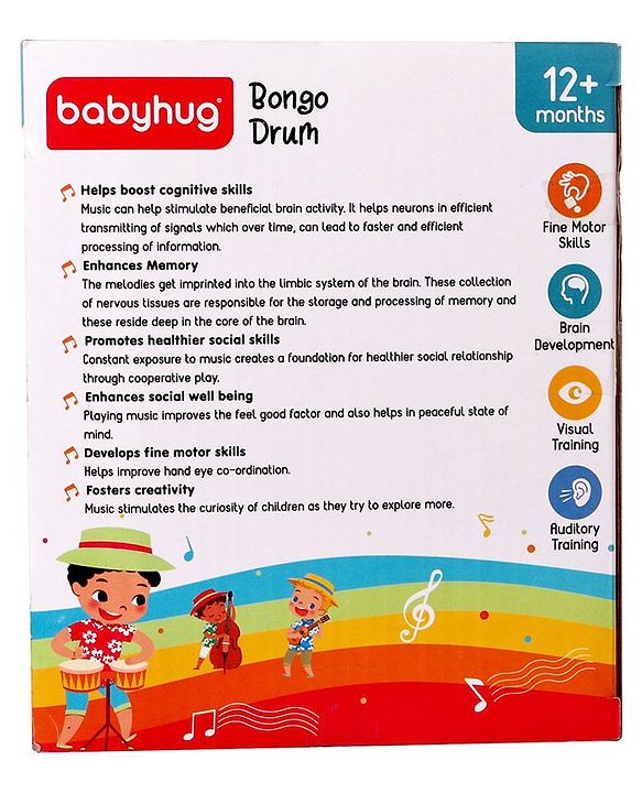 Babyhug Bongo Drum  - Pink